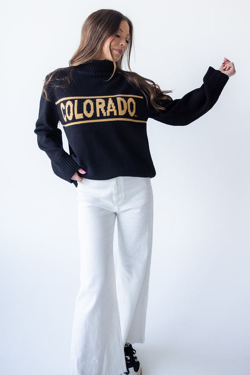 Colorado Railway Sweater Rolled Turtleneck